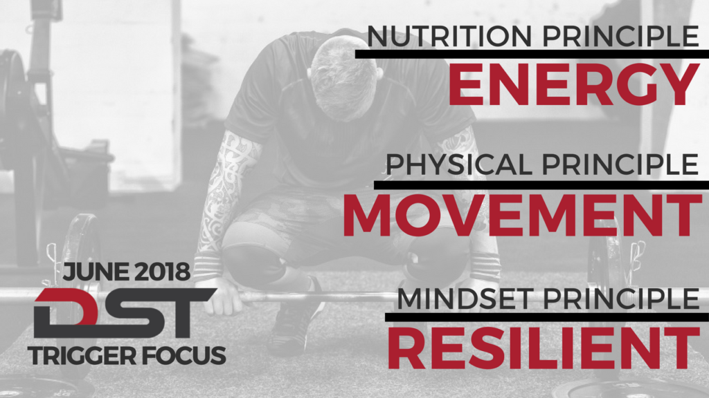 June 2018 Trigger Focus: Resilient, Energy, Movement