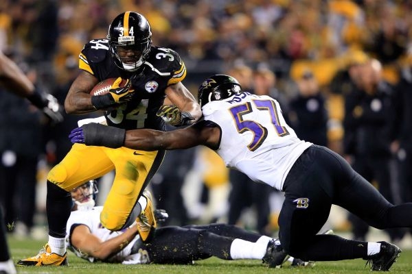 DST Athlete Ben Tate with the Pittsburgh Steelers (2014)