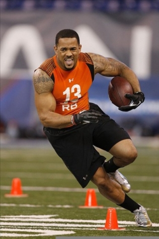 Ohio State Running Back Boom Herron at the NFL Combine